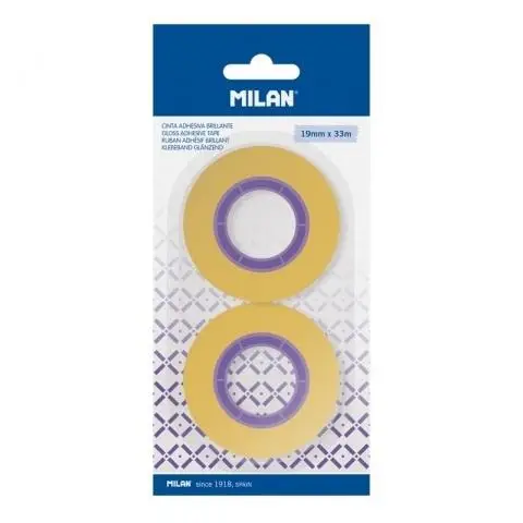 Taśma przezroczysta 19mm x 33m 2szt MILAN