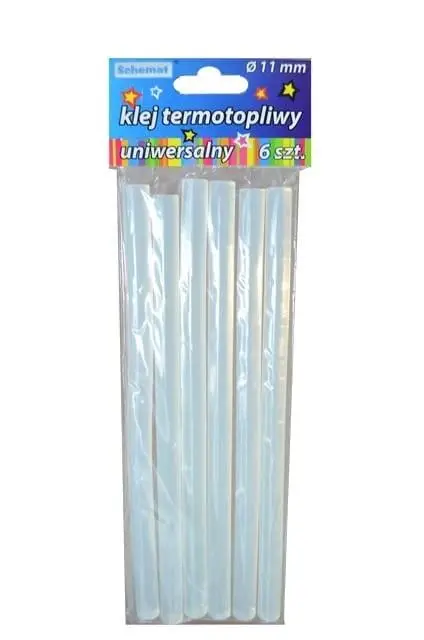 Klej termotopliwy 11mm 6szt - Schemat