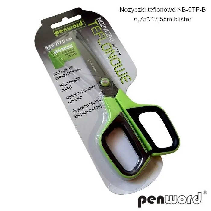 Nożyczki teflonowe 17,5cm - Penword