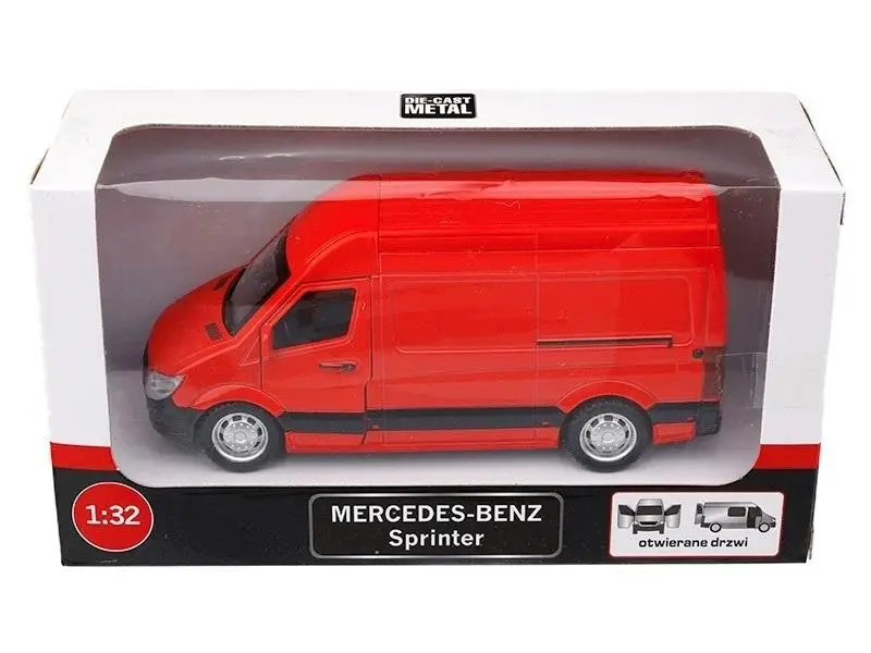 Mercedes Benz Sprinter czerwony - Daffi