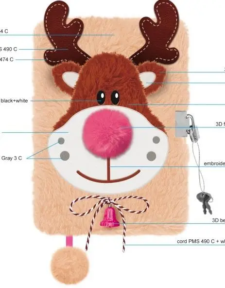 Pamiętnik Beige Reindeer - ST-MAJEWSKI
