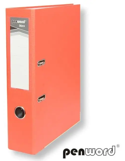 Segregator A4 z okuciem 7,5cm pomarańczowy - Penword