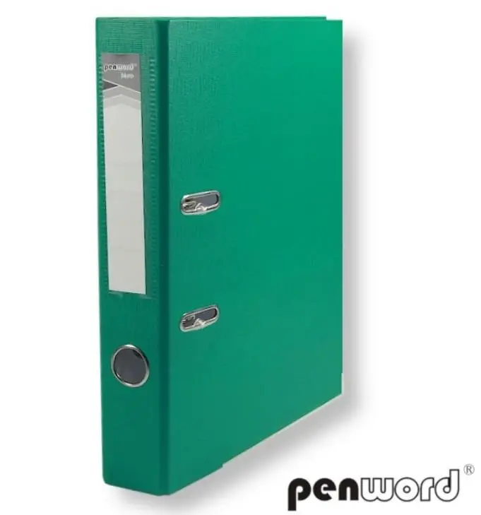 Segregator A4 z okuciem 5cm zielony - Penword