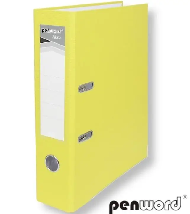 Segregator A4 z okuciem 7,5cm jasnożółty - Penword