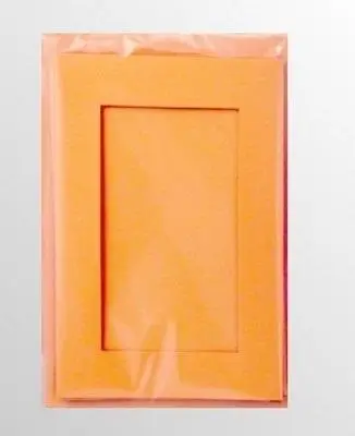 Karty passepartout prostokąt pomarańcz 10,5x15cm - Galeria Hobby