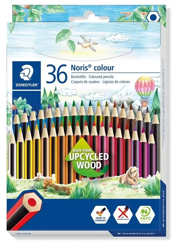 Kredki sześciokątne Noris colour 36 kolorów Staedtler