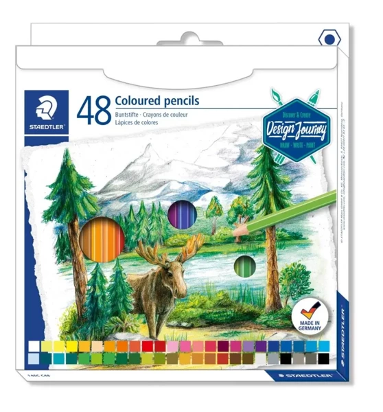 Kredki sześciokątne Design Journey 48 kolorów Staedtler