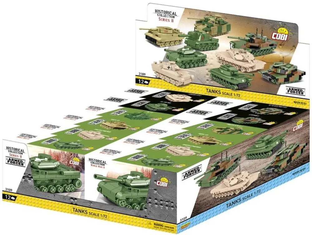 HC and Armed Forces Czołgi 1:72 Seria II (12szt) - Cobi