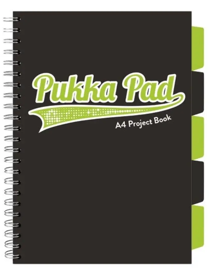 Project Book Black A5/100K kratka czarny (3szt) - PUKKA