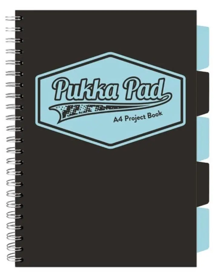 Project Book Black A4/100K kratka czarny (3szt) - PUKKA