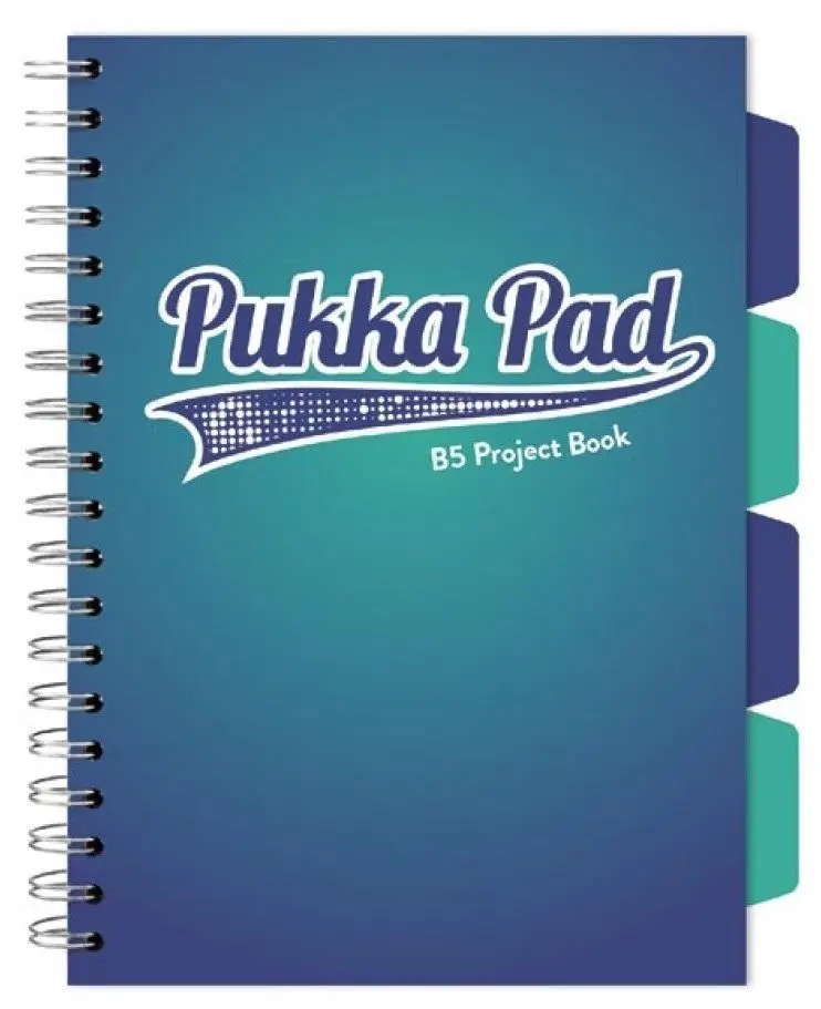Project Book Blue B5/100K kratka morski (3szt) - PUKKA