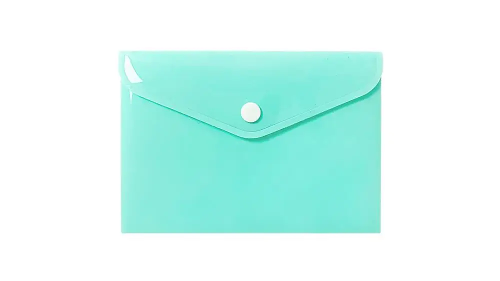 Teczka A6 kopertowa PP pastel zielony - BIURFOL