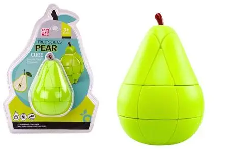 Układanka kostk logiczne gruszka - Leantoys