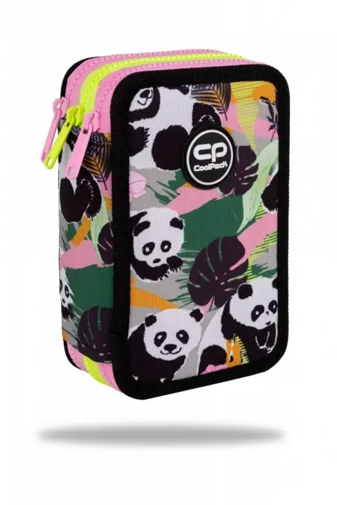 Piórnik potrójny z wyposażeniem Coolpack  Jumper 3 Panda Gang - PATIO
