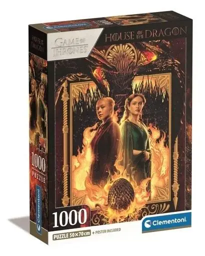 Puzzle 1000 Compact House Of The Dragon - Clementoni