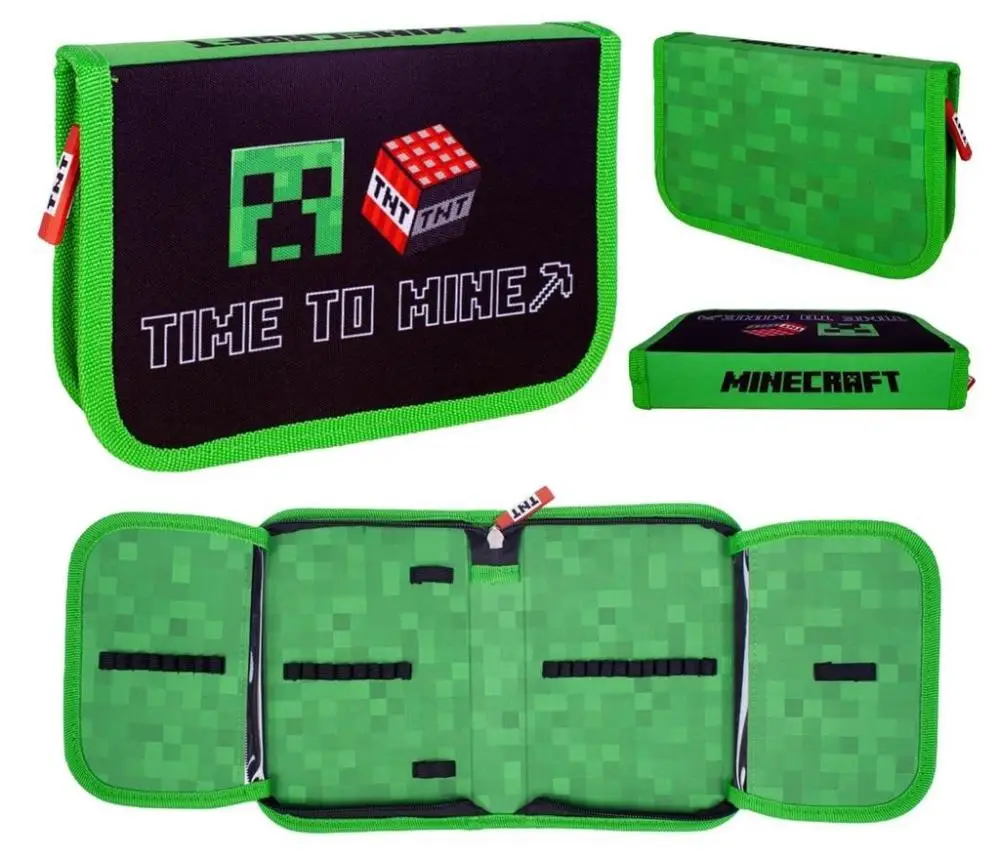 Piórnik potrójny Jumbo BW Minecraft AC3 - ASTRA papiernicze