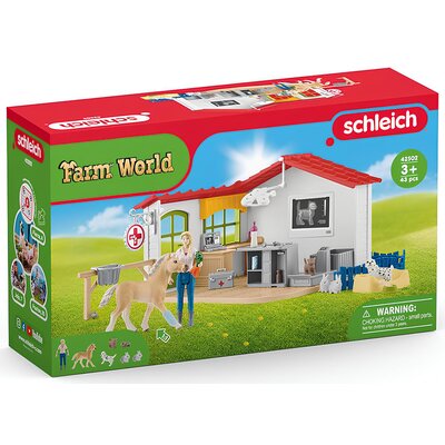 Playset Schleich Veterinarian practice with pets