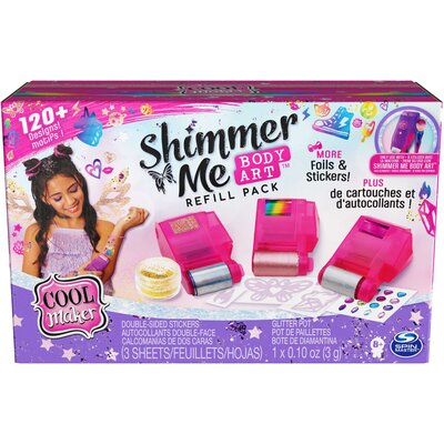 Cool Maker Cool Maker Shimmer Me Body Art Refill w. 3 rollers 6062359