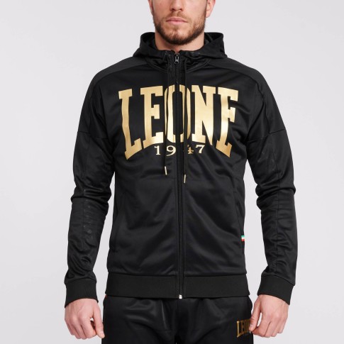 Leone1947 Bluza Rozpinana Z Kapturem DNA Black/Gold