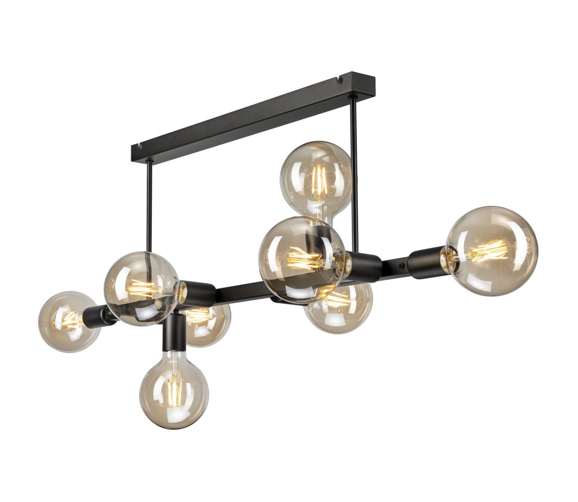 Żyrandol ASTRID 8xE27/60W/230V czarny