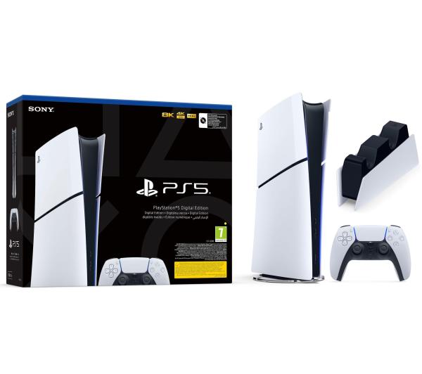 Sony PlayStation 5 Digital Slim D Chassis PS5 1TB + Stacja Ładowania DualSense