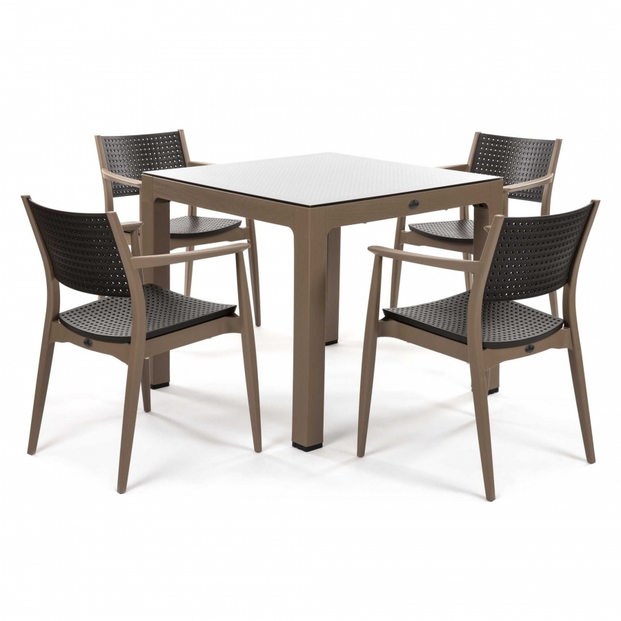 Zestaw na taras SEGINUS 4+1 : Kolor - Desert Brown/Brown BK-008746