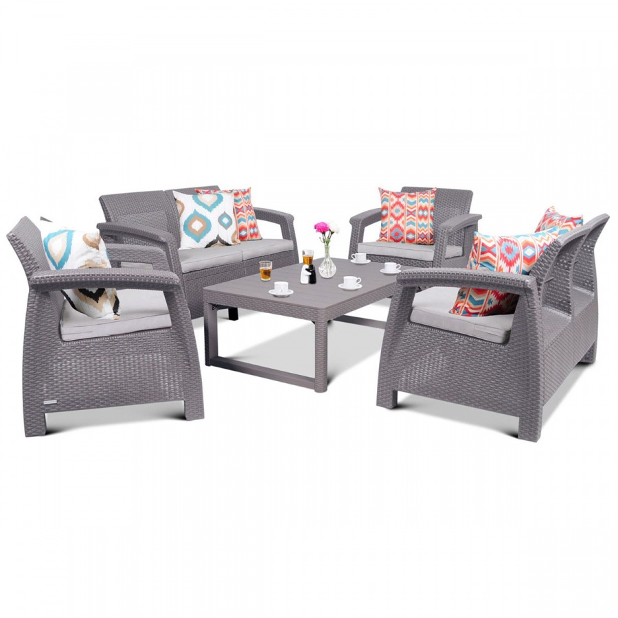 Meble ogrodowe Corfu FIESTA LYON : Kolor - cappuccino/piasek BK-004612