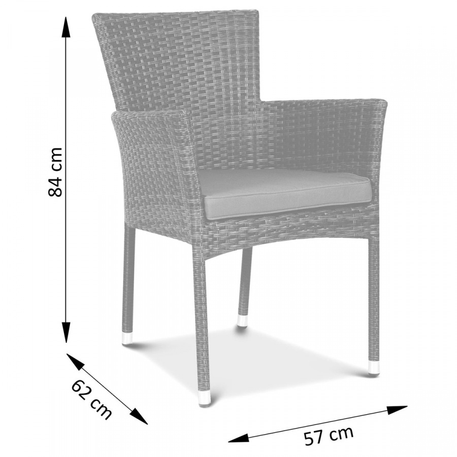 Fotel z technorattanu Lerida : Kolor - Modern Brown BK-003983