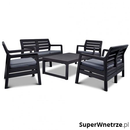 Allibert Meble Ogrodowe Delano FIESTA Lyon : Kolor - grafit/szary BK-004188