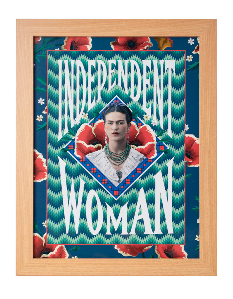 Oprawiony Obraz 30X40 Cm Frida Kahlo Niezależna Kobieta
