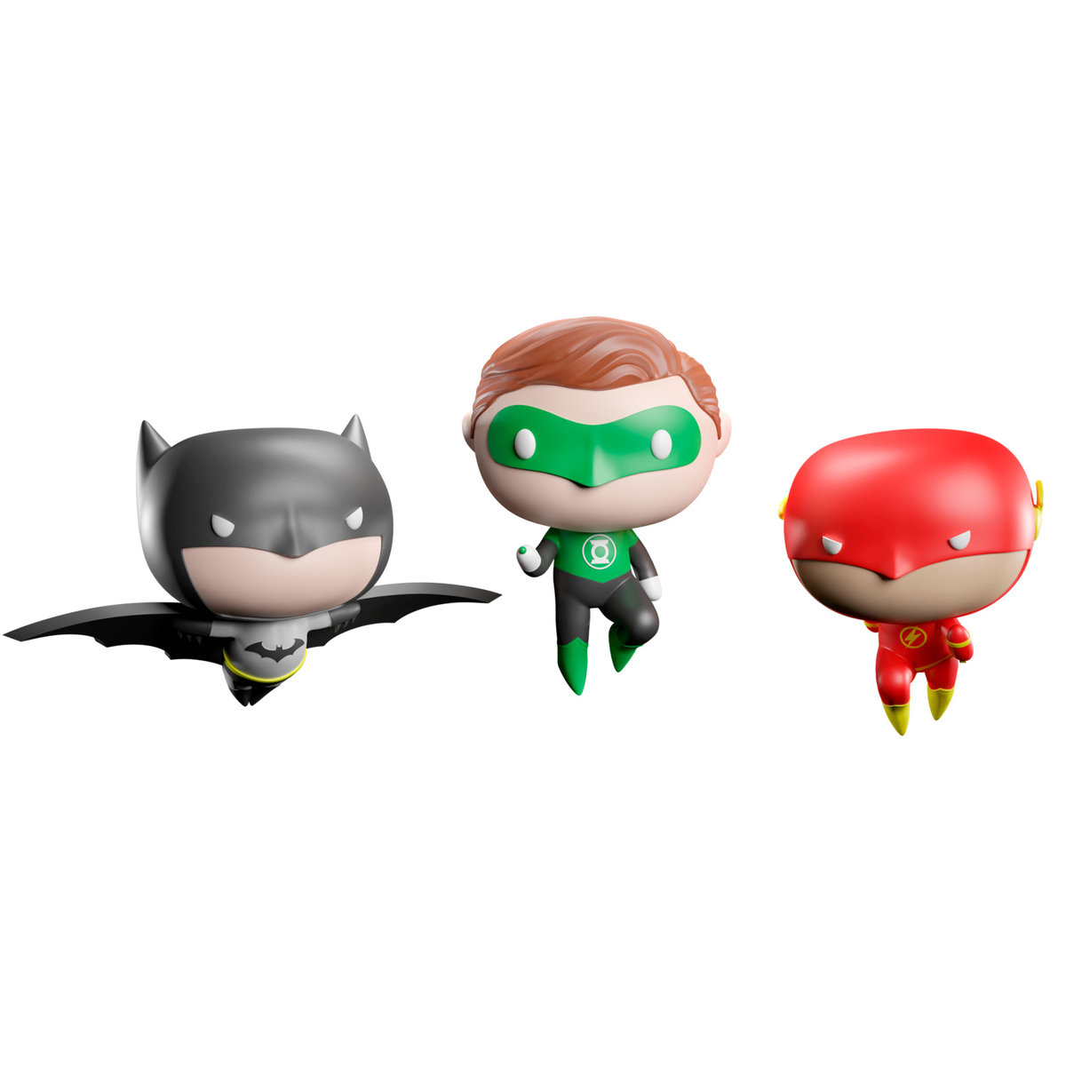 ZESTAW 3 OZDOBÓW ŚWIĄTECZNYCH DC COMICS BATMAN, FLASH I ZIELONA LATARNIA