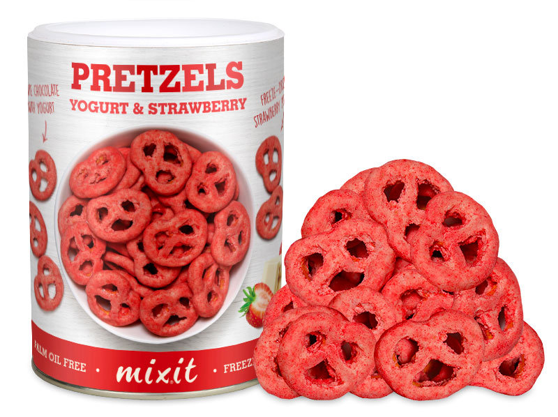 Mixit Precelki- jogurt i truskawki, 250g