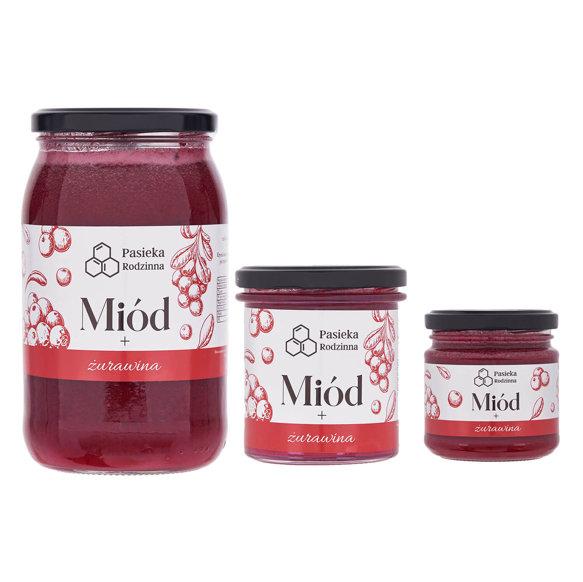 Miód z żurawiną 240g