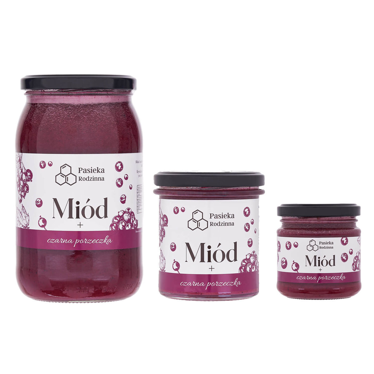 Miód z czarną porzeczką 1150g