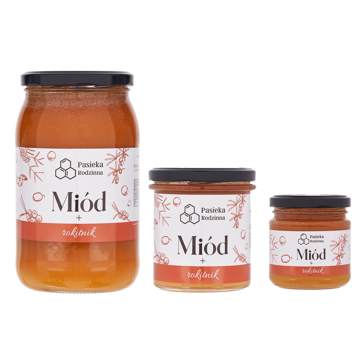 Miód z rokitnikiem 410g