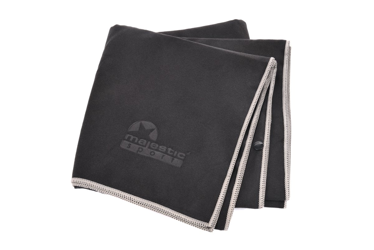 Ręcznik szybkoschnący Majestic Sport Taval 80x160 cm czarny