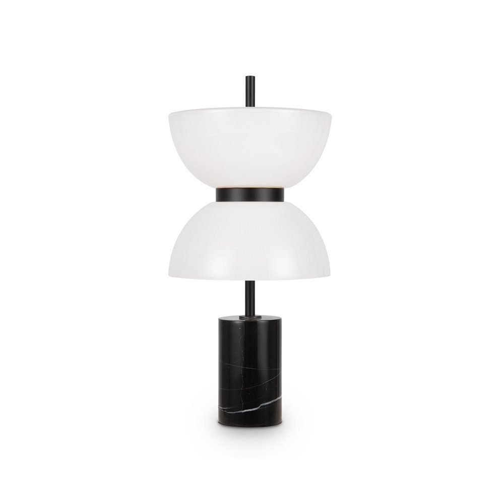 Lampa stołowa czarna z białym unikalnym kloszem Kyoto LED 11W Maytoni