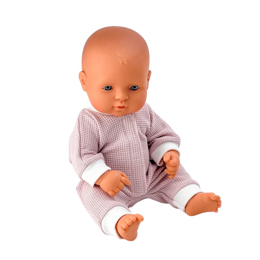 Śpioszki bez stópek dla lalki Minikane 28 cm i Miniland 32 cm jasny róż