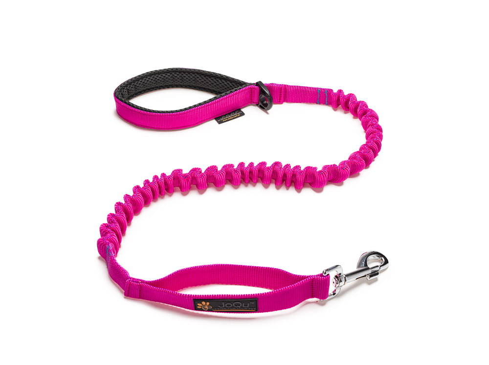 Smycz dla psa z amortyzatorem JoQu® Damper różowa