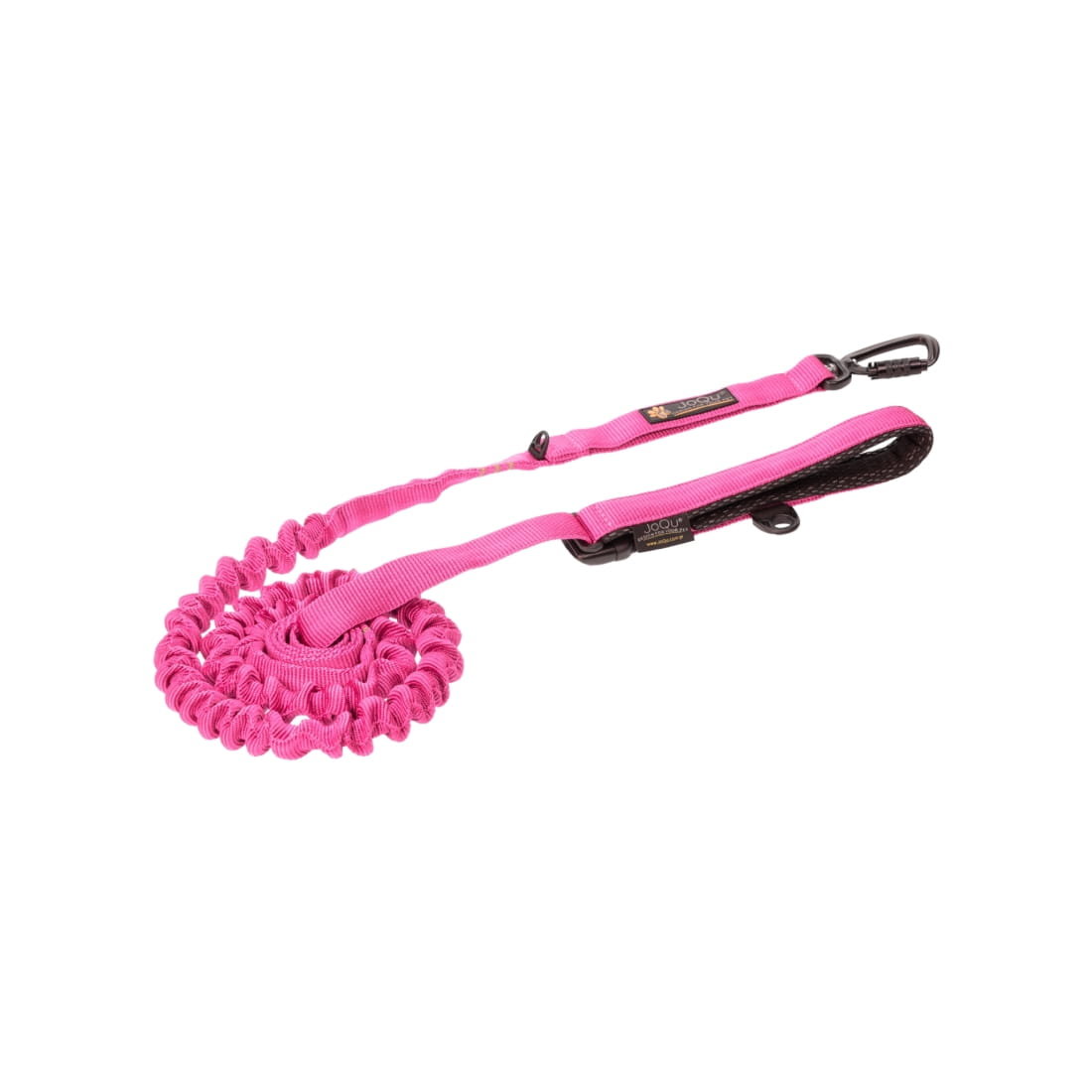 Smycz dla psa z amortyzatorem JoQu® Ultra Strong Runners neon pink
