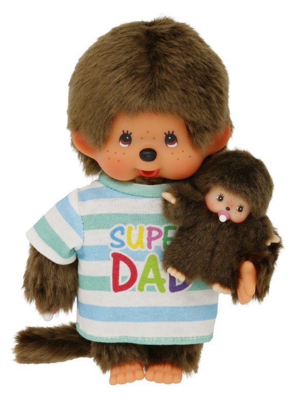 Monchhichi - Pluszowa małpka 20cm, Super Tata
