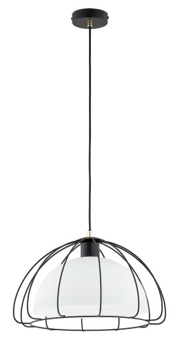 Nersy lampa wisząca 1xE27 czarna 61351