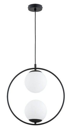 Adino lampa wisząca 2xE14 czarna/biały 62437