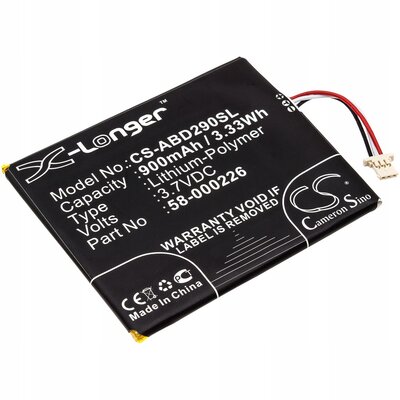 Cameron Sino Amazon Kindle 10th 58-000226 900mAh 3.33Wh Li-Polymer 3.7V Cameron Sino) CS-ABD290SL