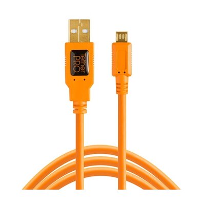 Tether Tools Kabel USB Micro-B 5 Pin 4.6m pomarańczowy CU5430ORG