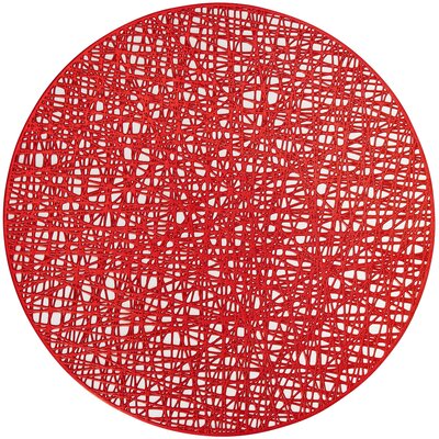 Mata stołowa Glamour ażurowa czerwona 38 cm AMBITION