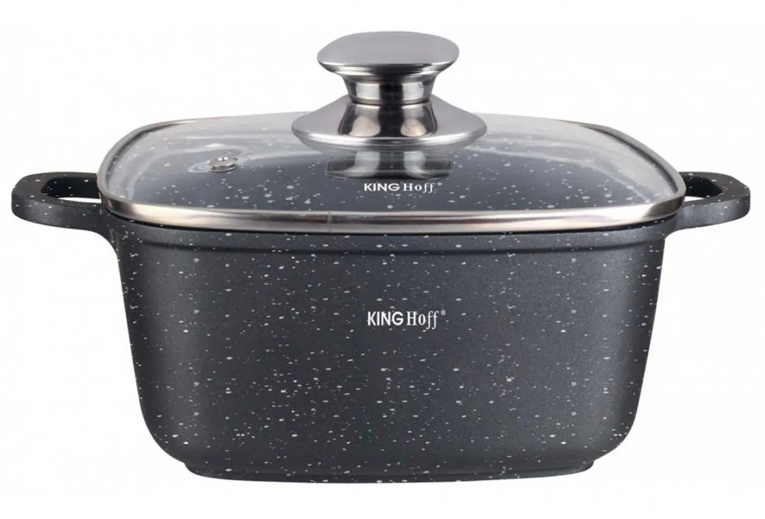 Garnek z powłoką marmurkową żaroodporny 2,8L K2-A62