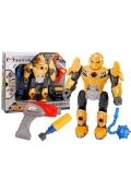 Robot do skręcania światła dźwięk żółty Leantoys