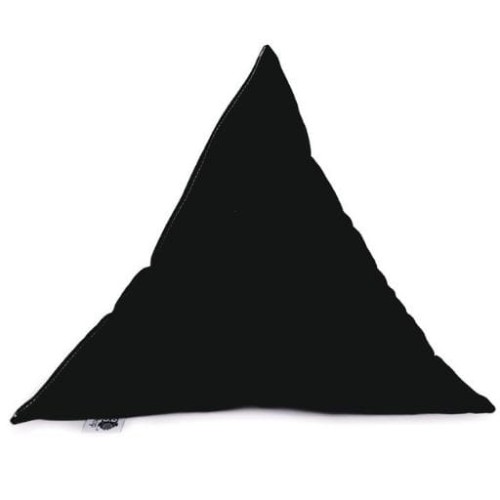 Poduszka dla dziecka, trójkąt, czarny, 40 cm