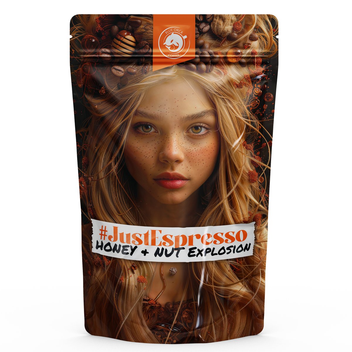 Kawa ziarnista ESPRESSO HONEY&NUTS Świeżo Palona 100%Arabica 500g SPECIALTY